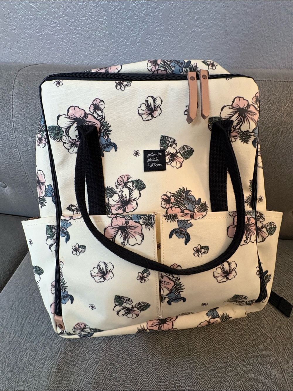 Petunia Pickle Bottom Boxy Backpack Diaper Bag Disney Baby Lilo & Stitch floral